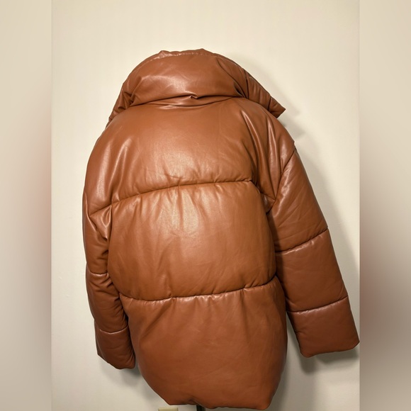Bagatelle NYC • Oversize Faux Leather Puffer Jacket - Picture 6 of 7
